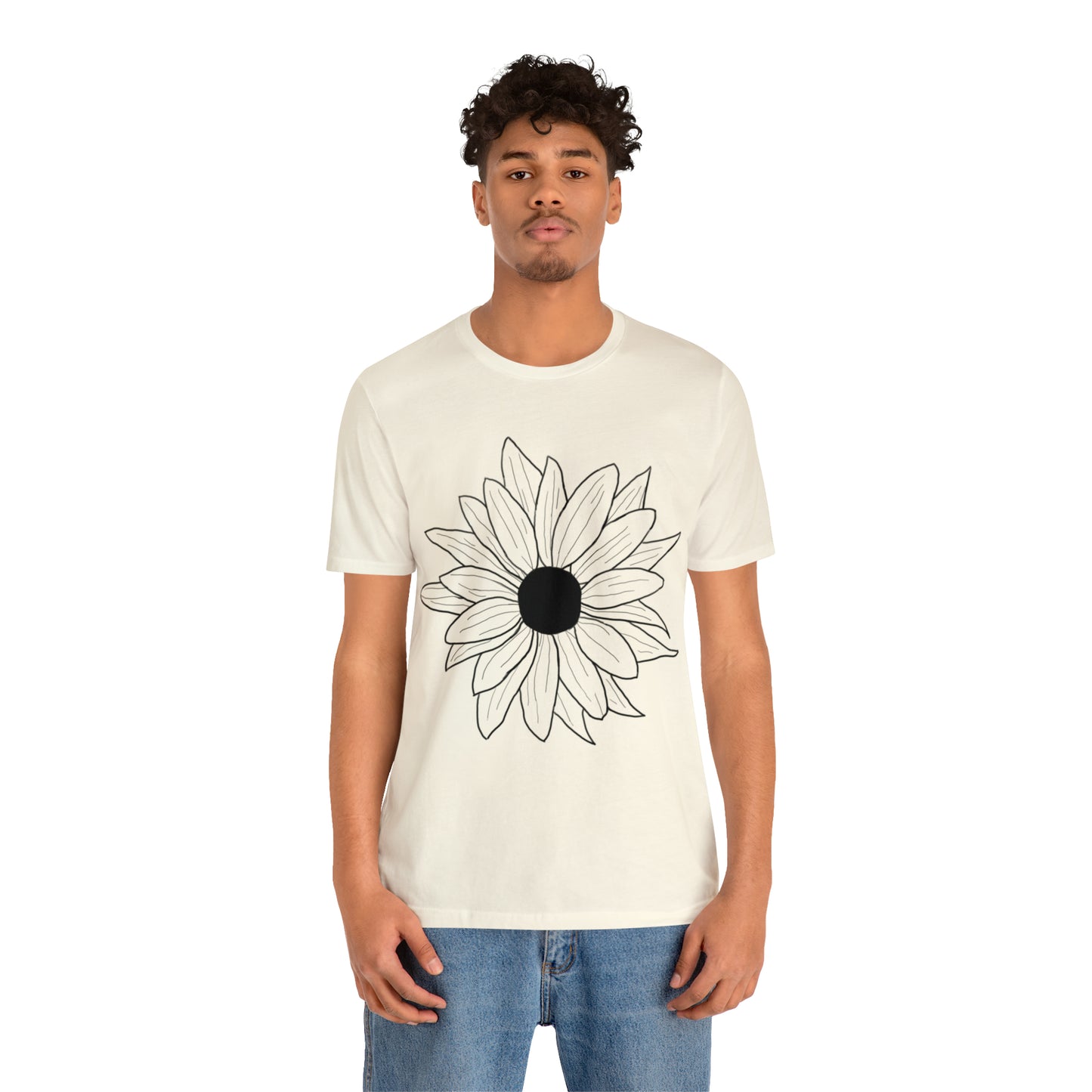 Daisey shirt, nature lover tshirt, hand-drawn, flower art, boho shirt, cottage core shirt, gift