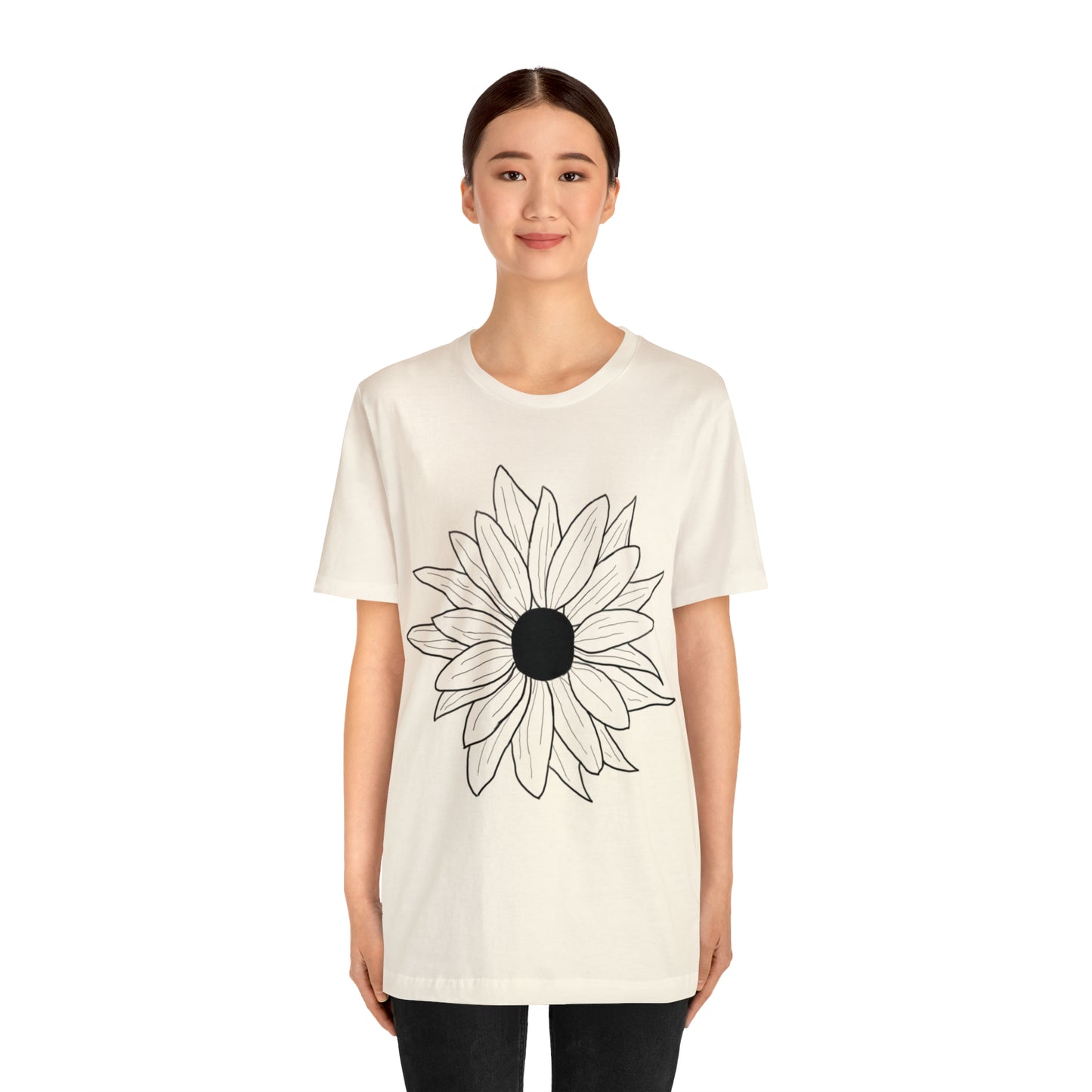 Daisey shirt, nature lover tshirt, hand-drawn, flower art, boho shirt, cottage core shirt, gift