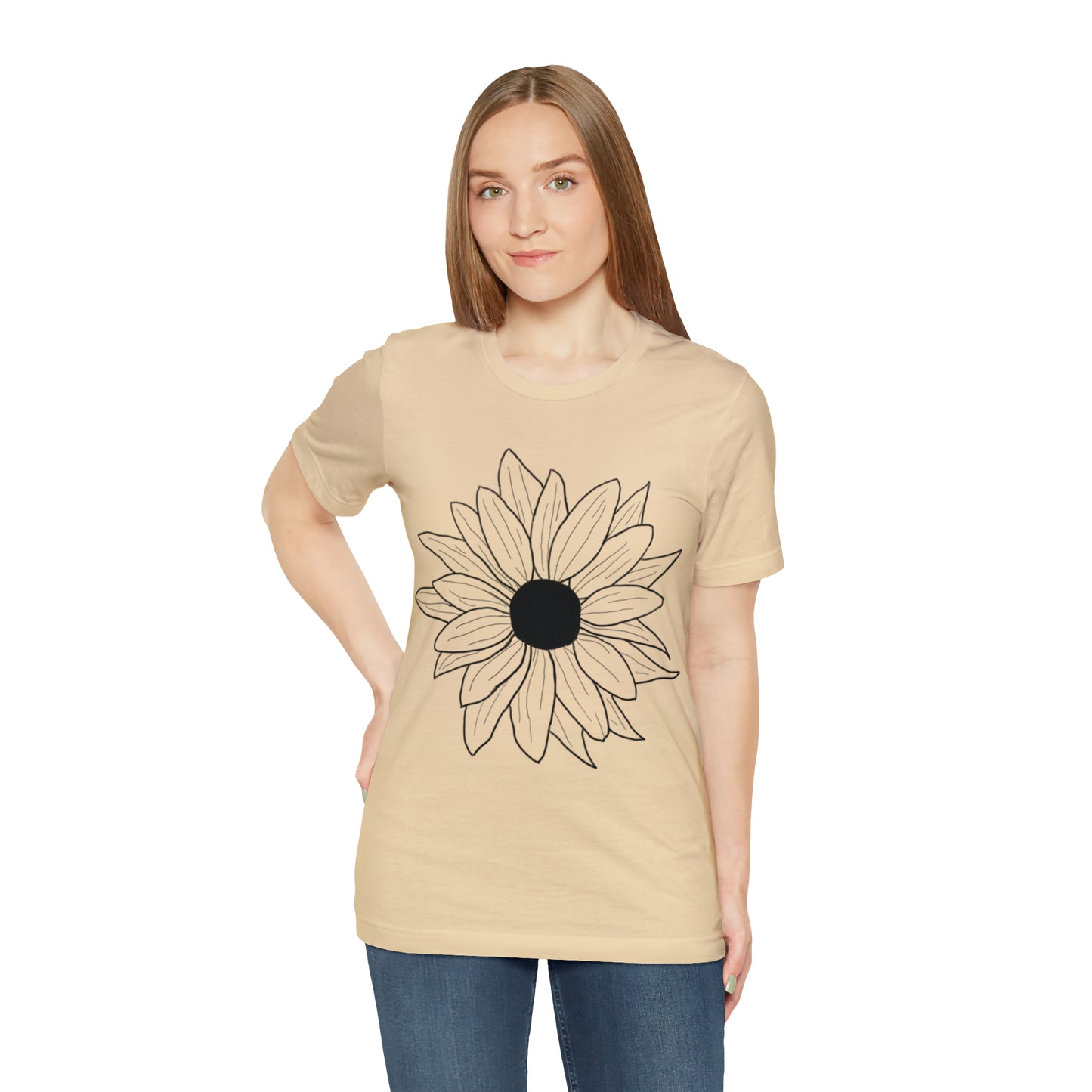 Daisey shirt, nature lover tshirt, hand-drawn, flower art, boho shirt, cottage core shirt, gift