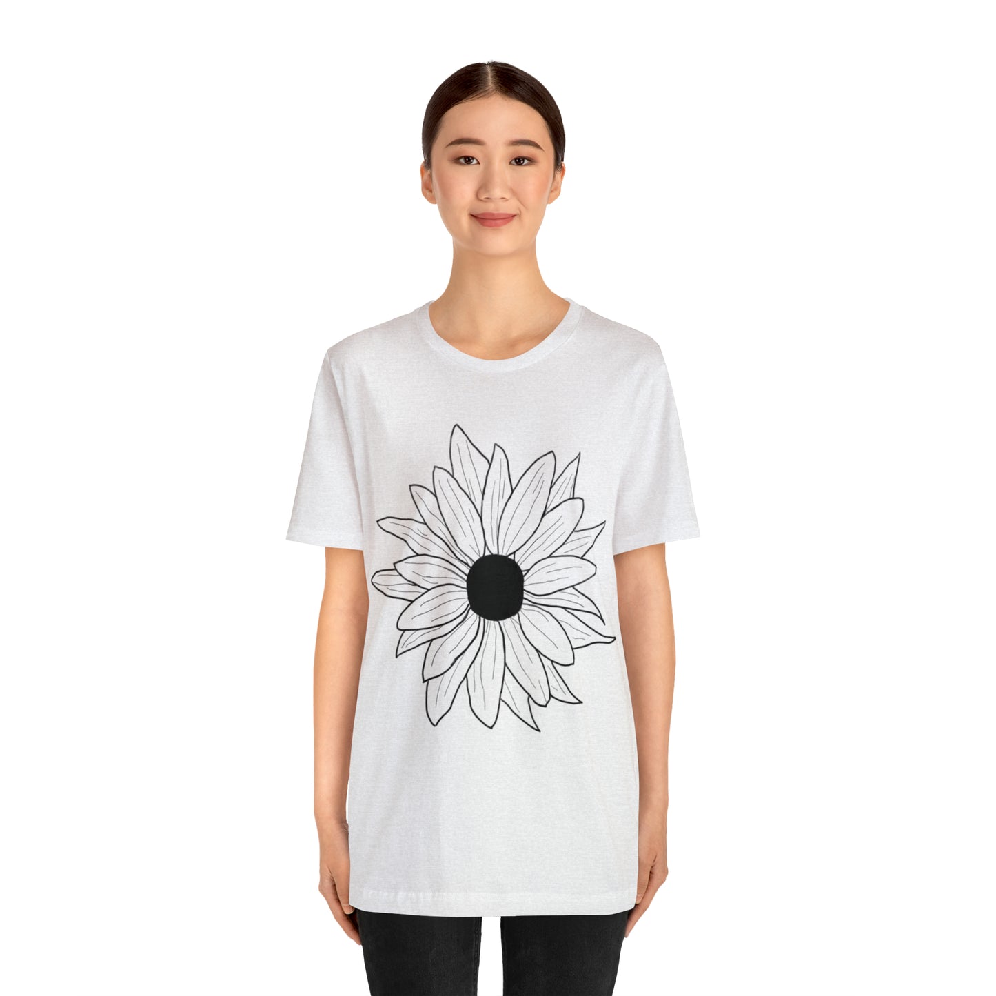 Daisey shirt, nature lover tshirt, hand-drawn, flower art, boho shirt, cottage core shirt, gift