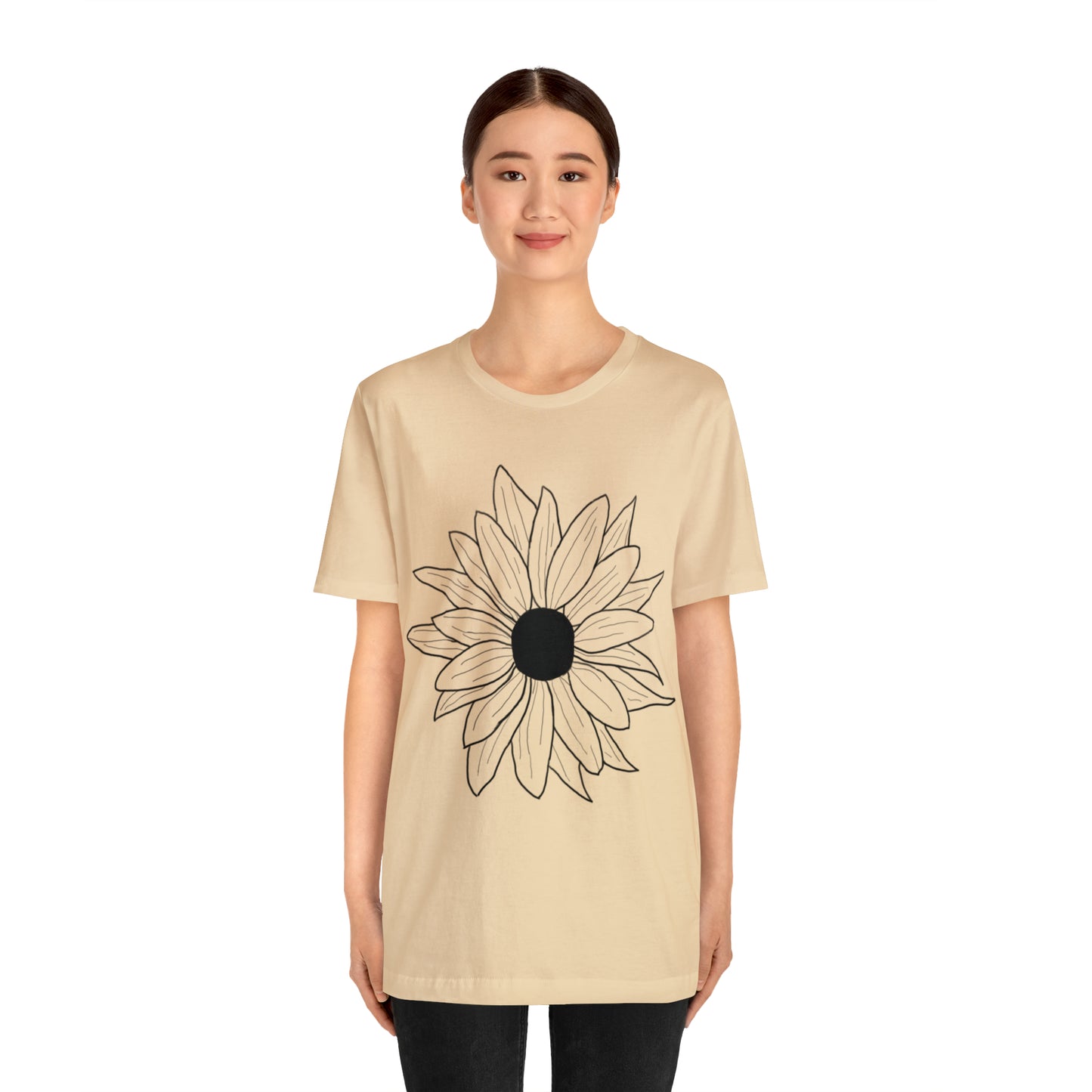 Daisey shirt, nature lover tshirt, hand-drawn, flower art, boho shirt, cottage core shirt, gift