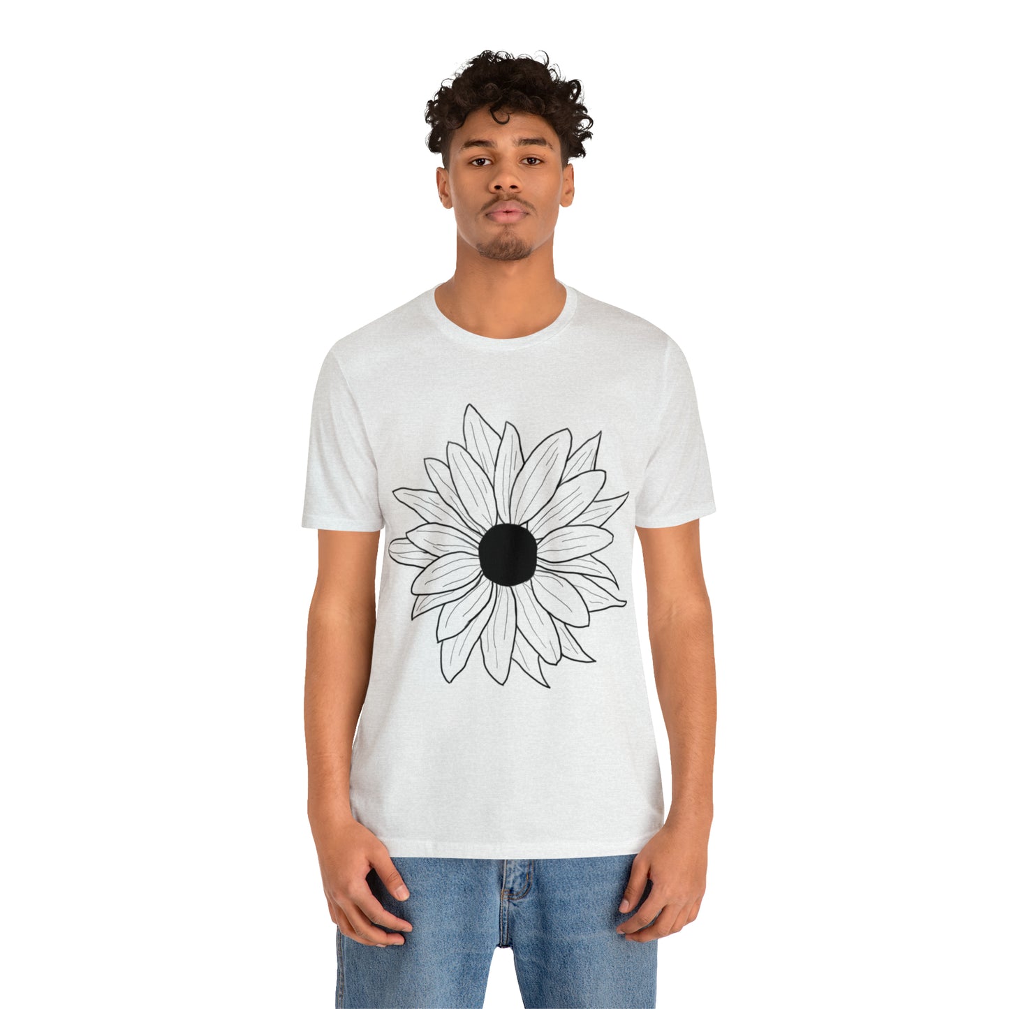 Daisey shirt, nature lover tshirt, hand-drawn, flower art, boho shirt, cottage core shirt, gift