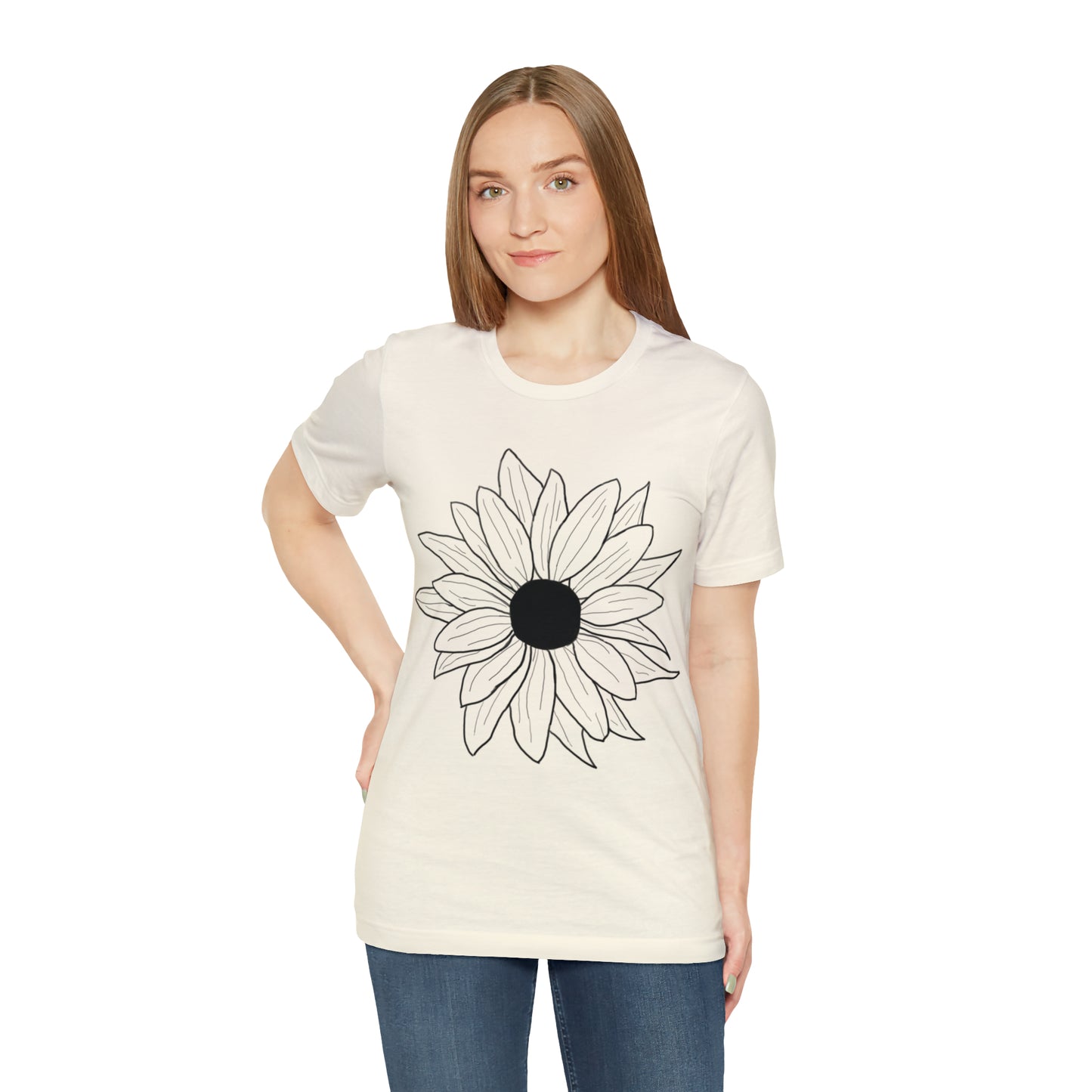 Daisey shirt, nature lover tshirt, hand-drawn, flower art, boho shirt, cottage core shirt, gift
