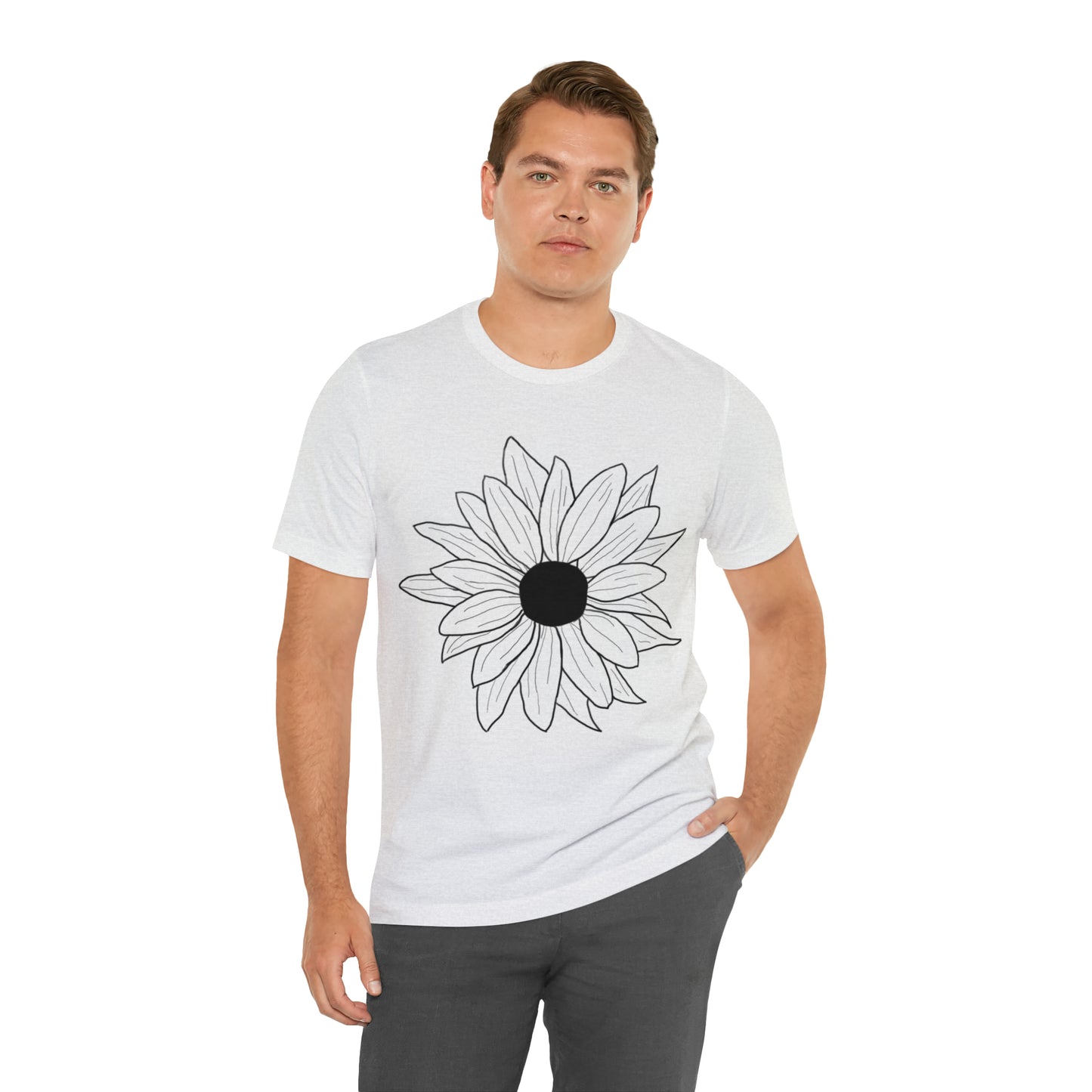 Daisey shirt, nature lover tshirt, hand-drawn, flower art, boho shirt, cottage core shirt, gift