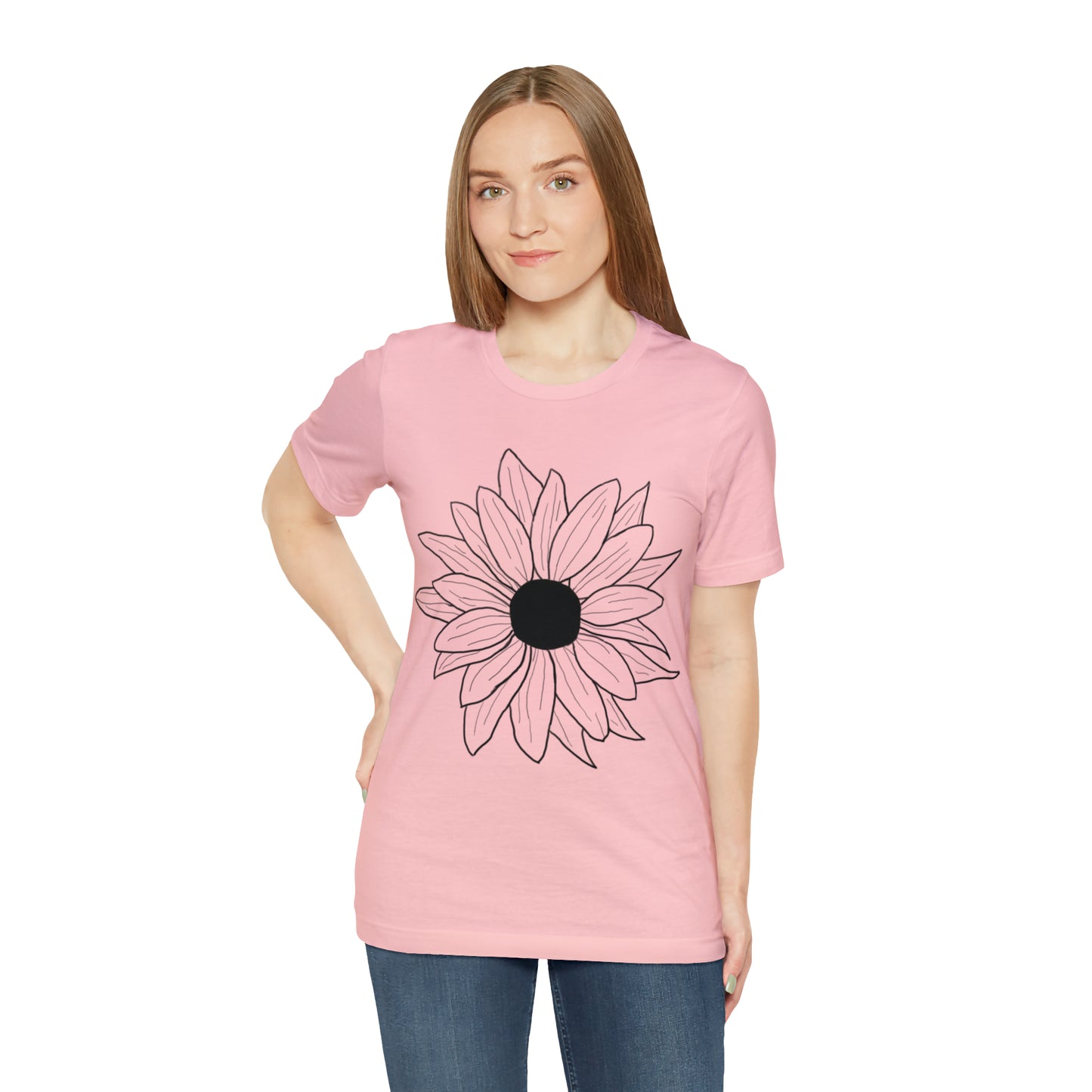 Daisey shirt, nature lover tshirt, hand-drawn, flower art, boho shirt, cottage core shirt, gift