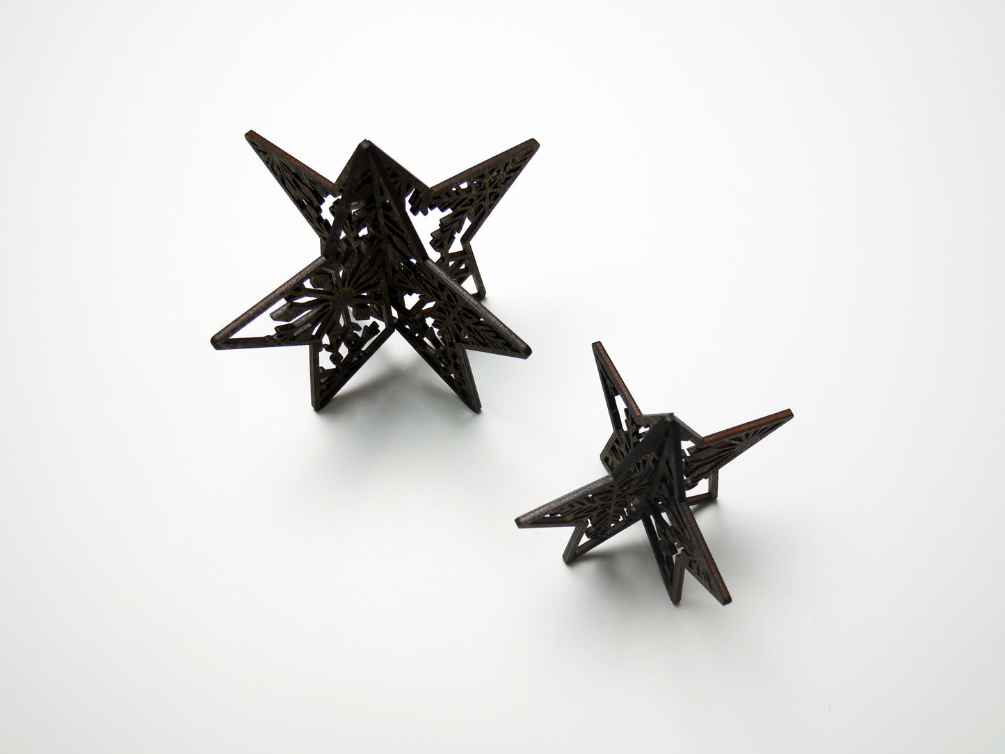 Wooden Snowflake Stars, Holiday Decor, Table Decor, Centerpiece, Shelf Display, Winter Wall Art