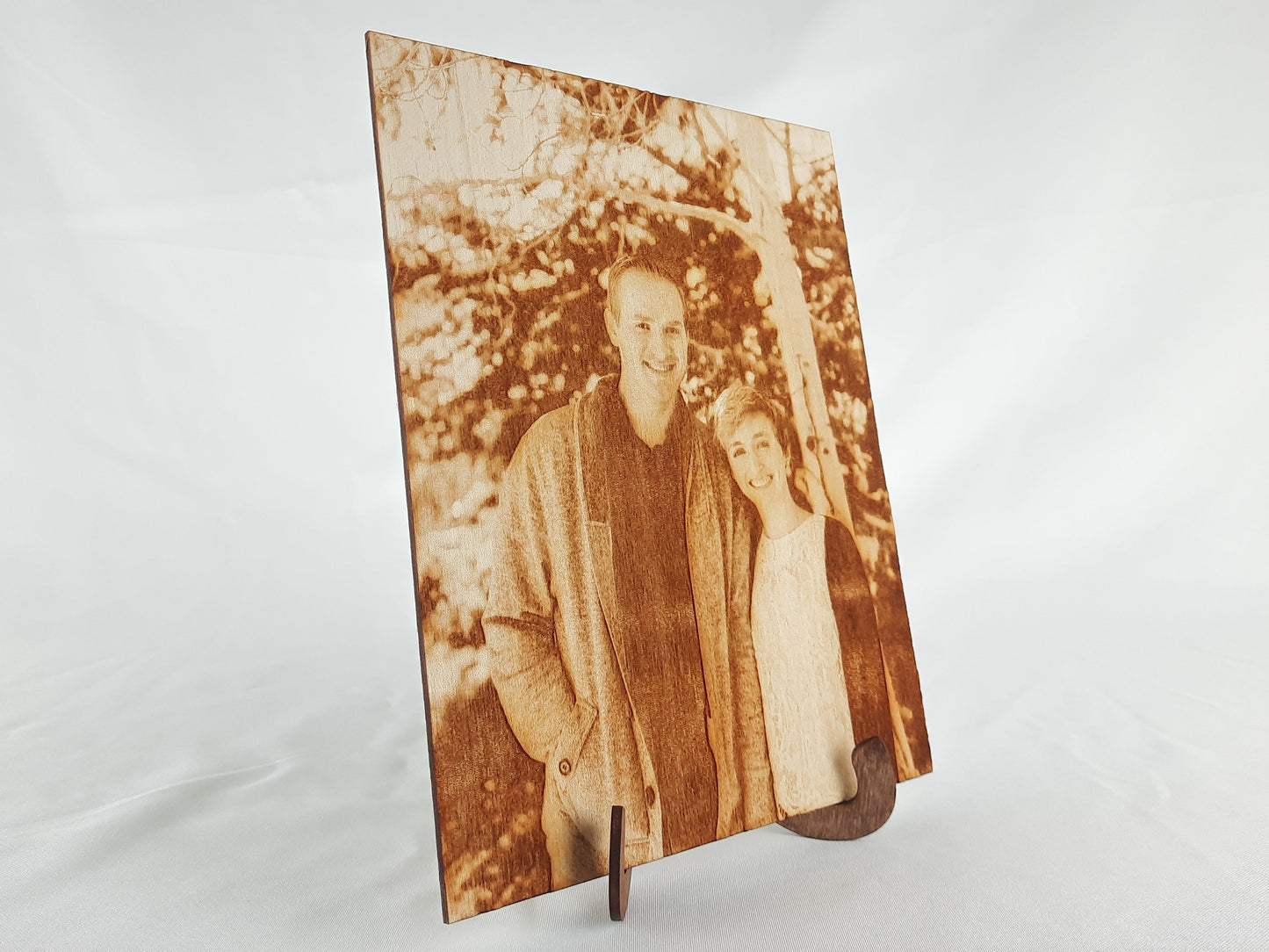 Custom Wood Etched Photo 10x15