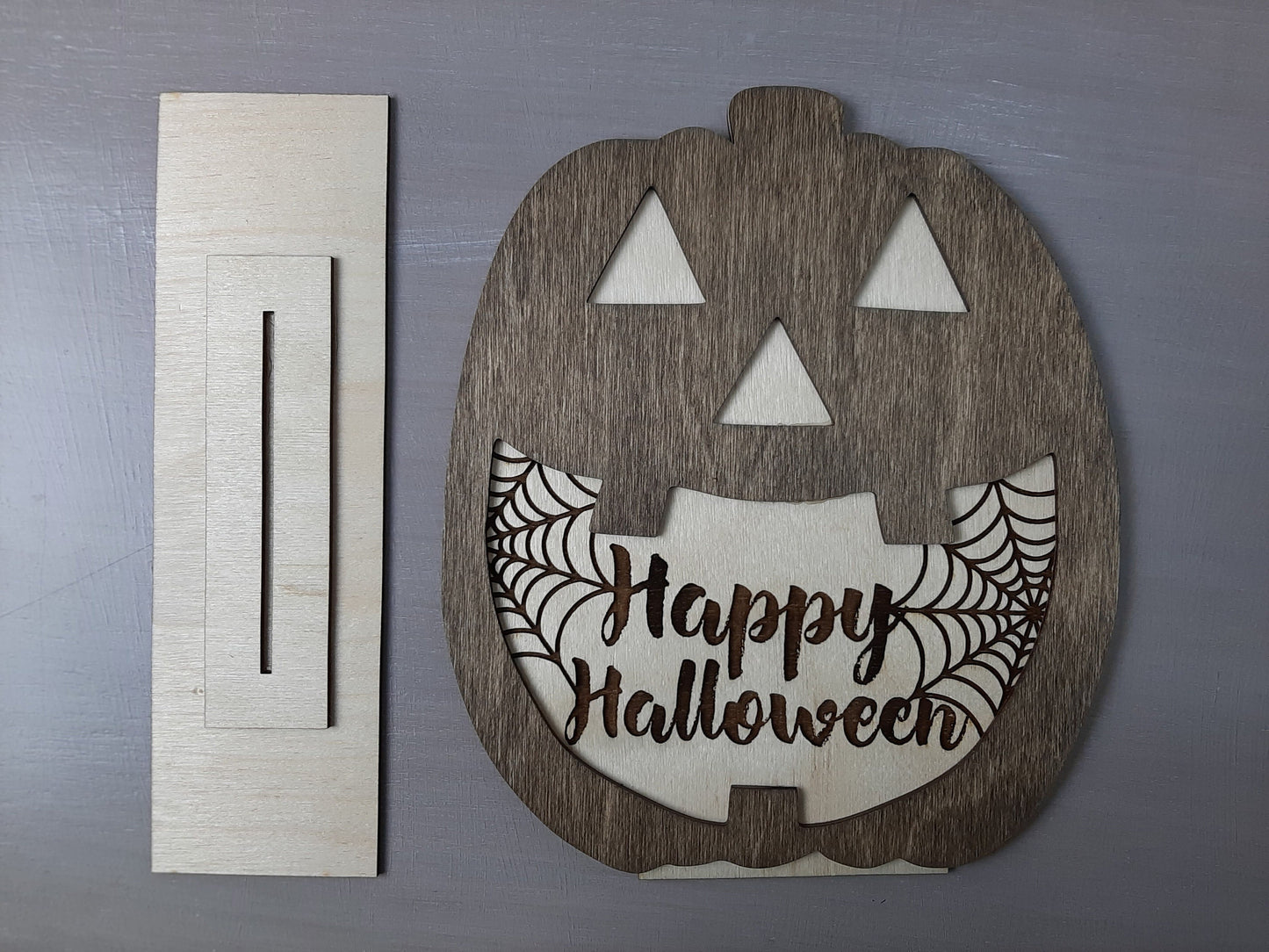 Happy Halloween Pumpkin Sign