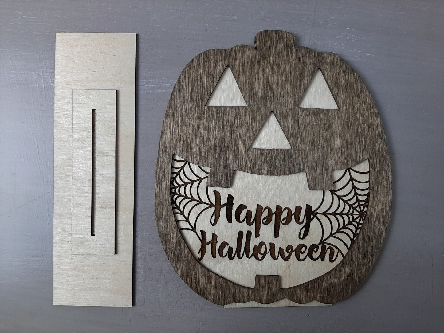 Happy Halloween Pumpkin Sign