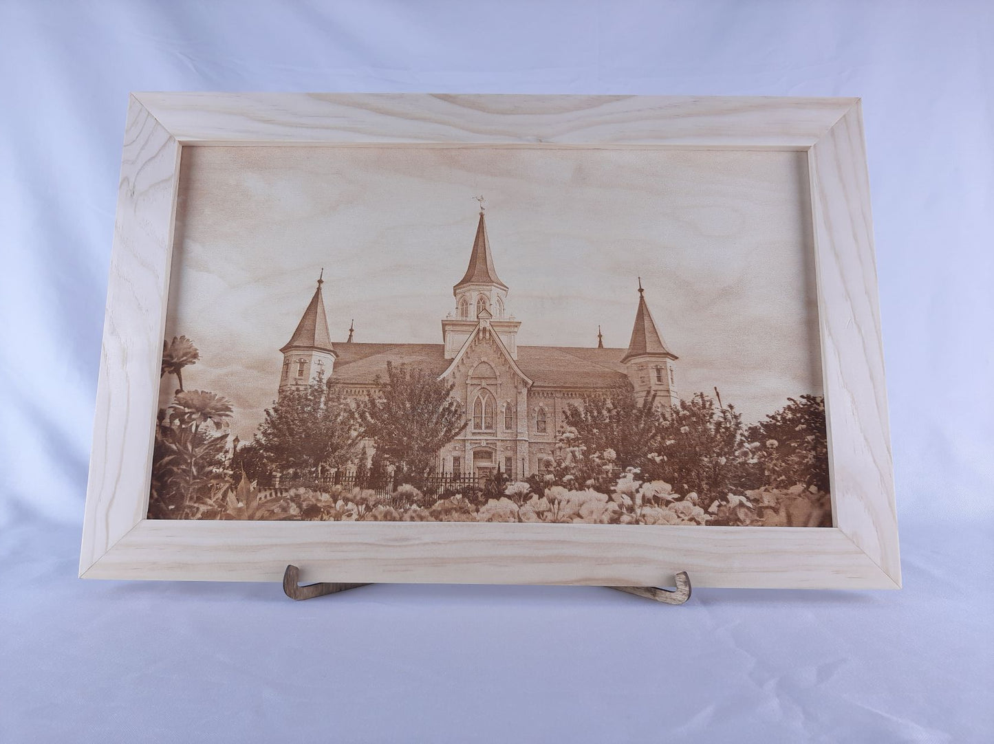 Wood Etched Provo City Center Temple