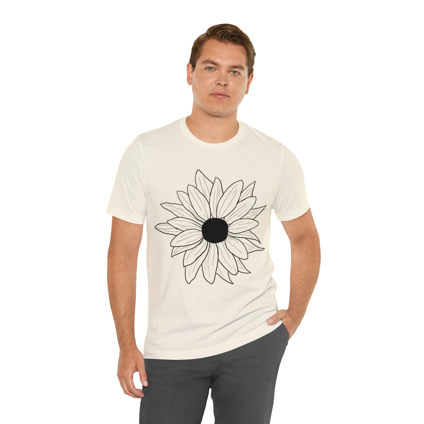 Daisey shirt, nature lover tshirt, hand-drawn, flower art, boho shirt, cottage core shirt, gift