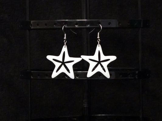 Star Earrings, Sand Dollar Earrings, Fun Summer Earrings