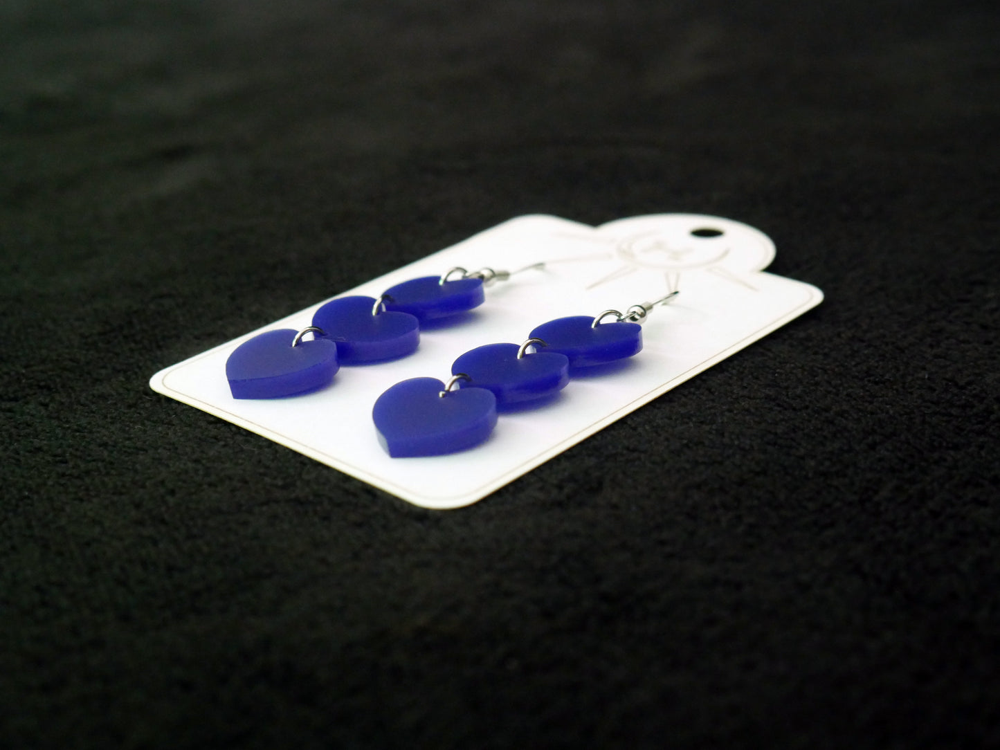 Chain of Hearts Earrings, Valentine's Day Earrings, Dangle Earrings