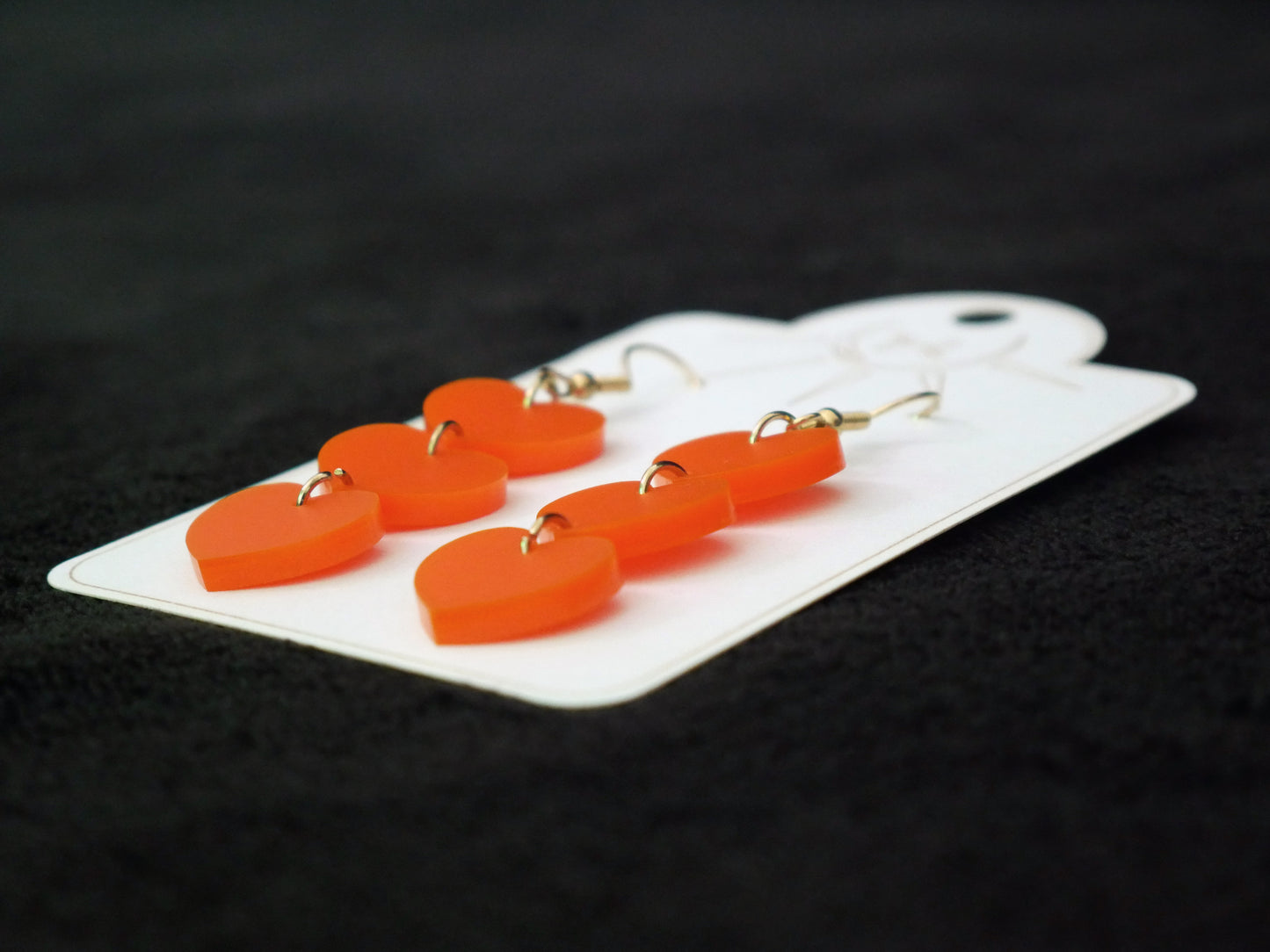 Chain of Hearts Earrings, Valentine's Day Earrings, Dangle Earrings