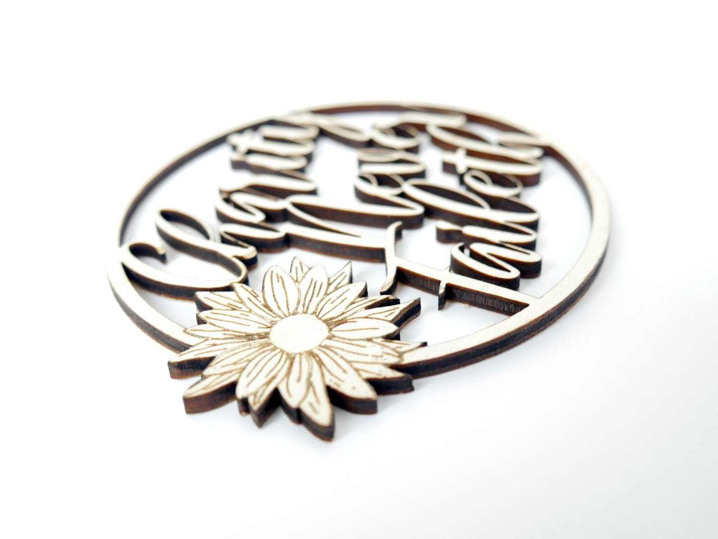 "Charity Never Faileth" Ornament/Sign, Christian Christmas Ornament, Laser Cut Decor, Christmas Gift