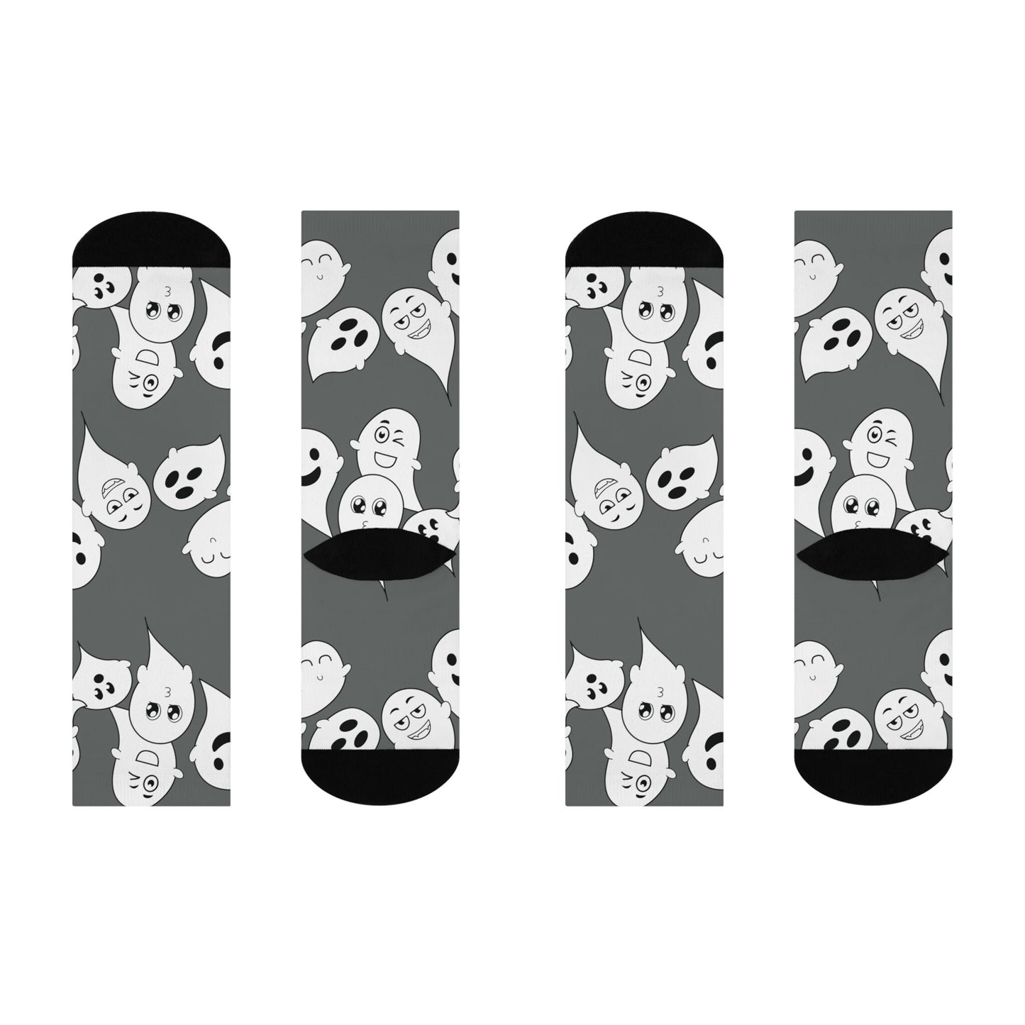 Ghost Halloween Socks, Womens Halloween Socks, Kids Funny Socks, Fun Socks, Perfect Gift socks, Cushioned Crew Socks