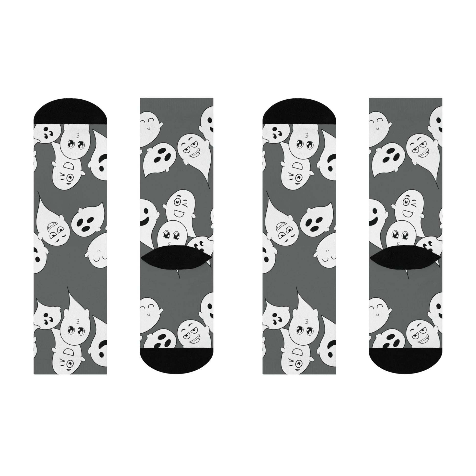 Ghost Halloween Socks, Womens Halloween Socks, Kids Funny Socks, Fun Socks, Perfect Gift socks, Cushioned Crew Socks