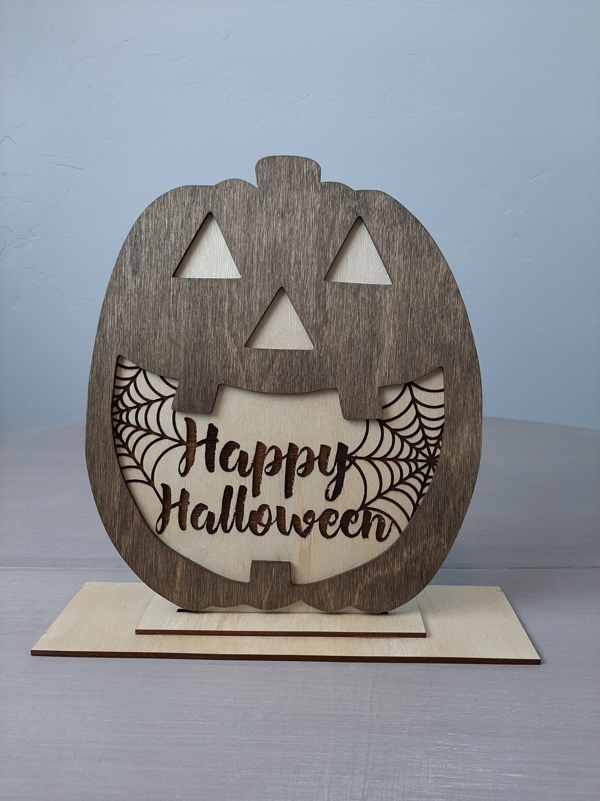 Happy Halloween Pumpkin Sign