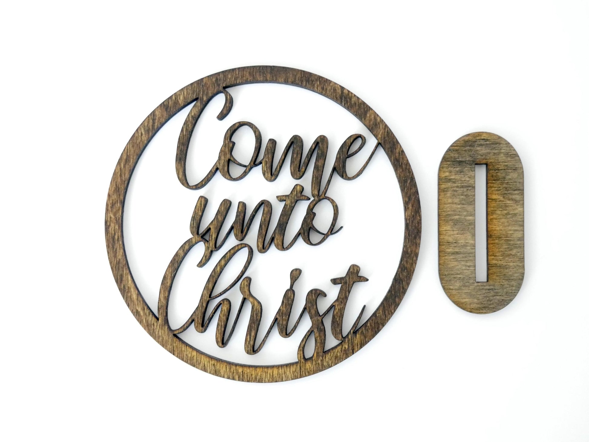 Come Unto Christ" Ornament/Sign, Christian Christmas Ornament, Laser Cut Decor, Christmas Gift