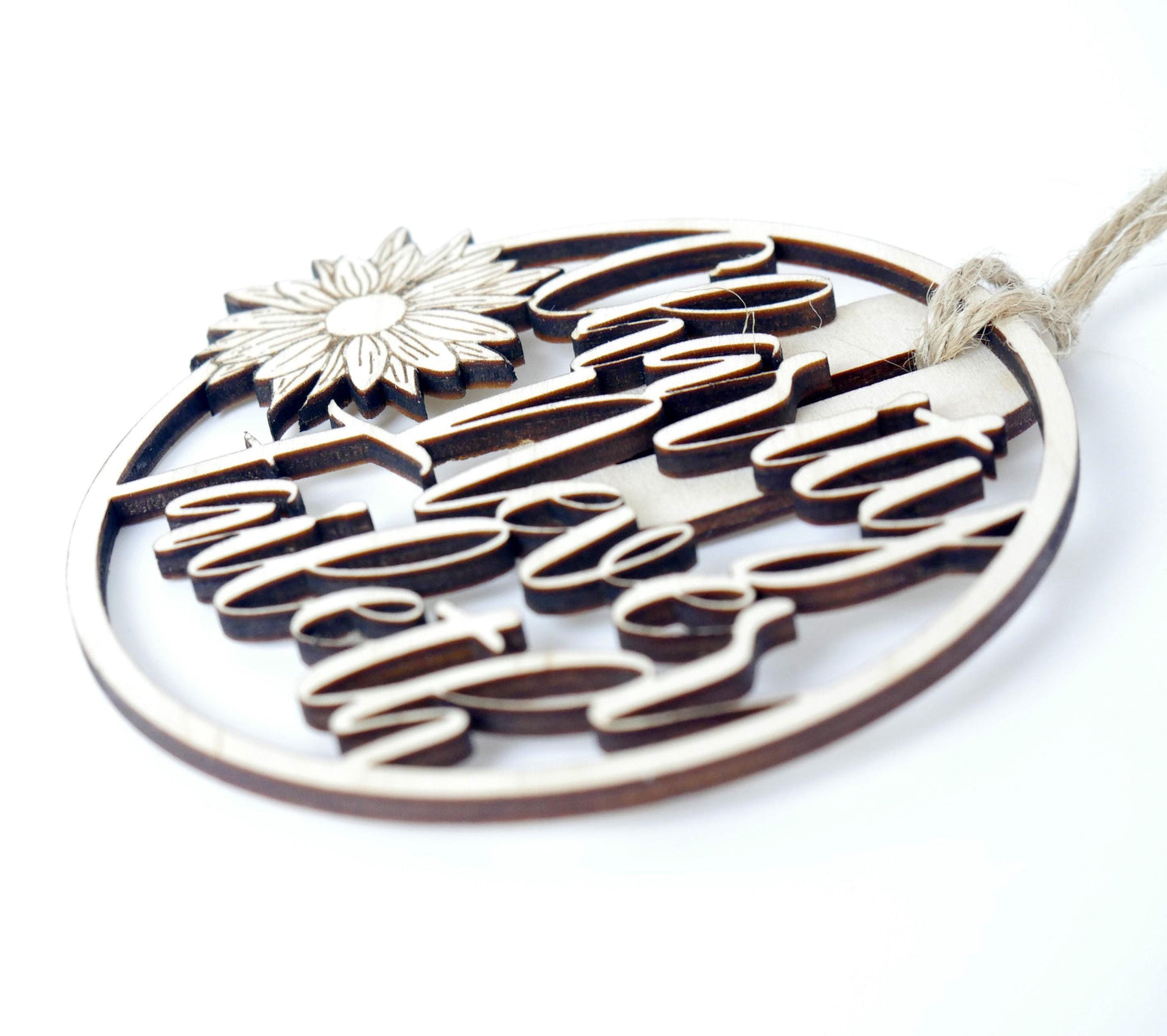 Charity Never Faileth" Ornament/Sign, Christian Christmas Ornament, Laser Cut Decor, Christmas Gift