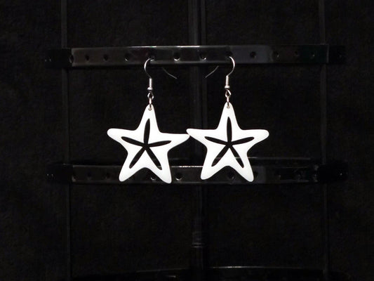 Star Earrings, Sand Dollar Earrings, Fun Summer Earrings