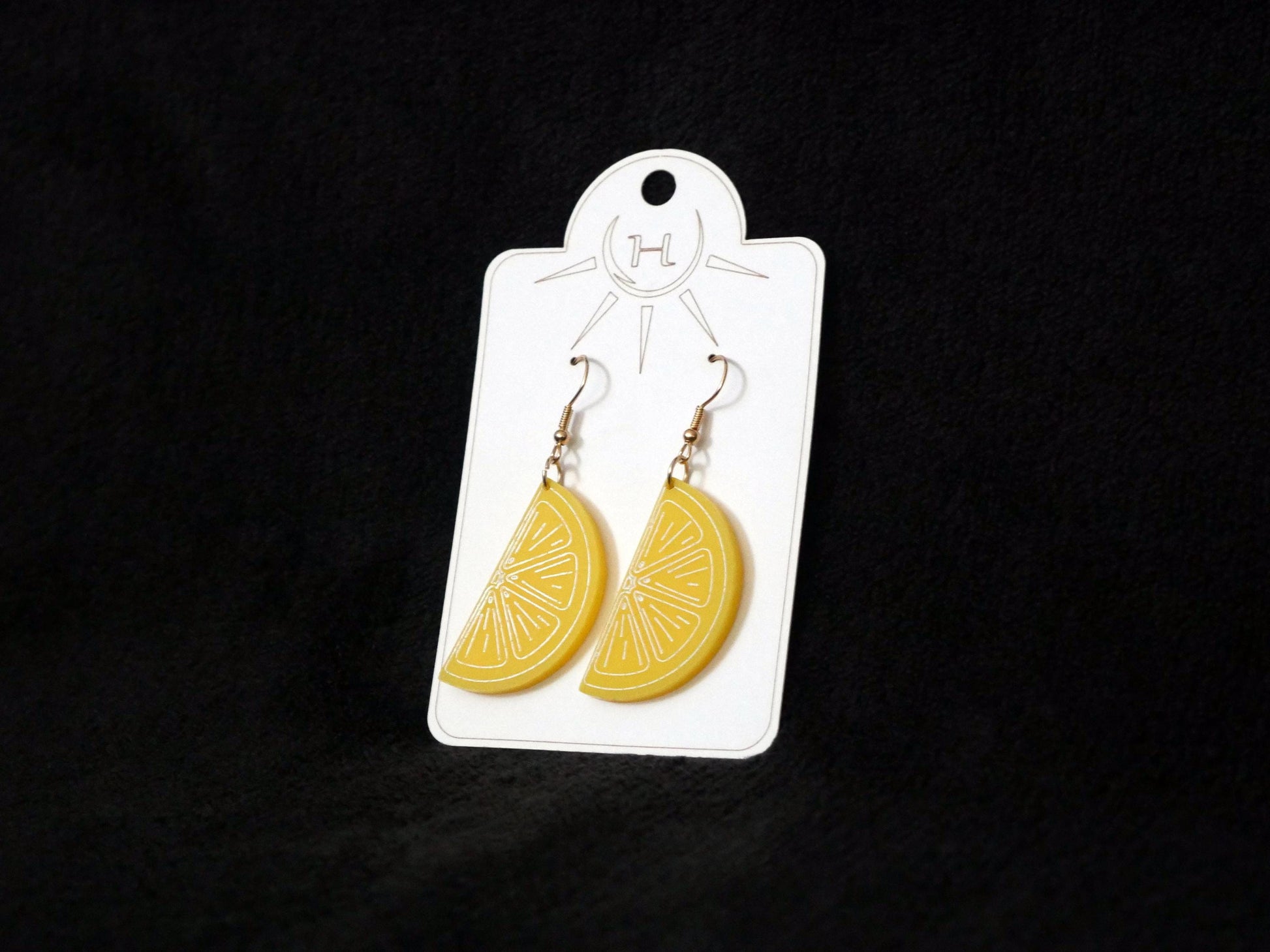 Lemon and Orange Slice Earrings, Cute Citrus Fruit Jewelry, Cute Summer Earrings