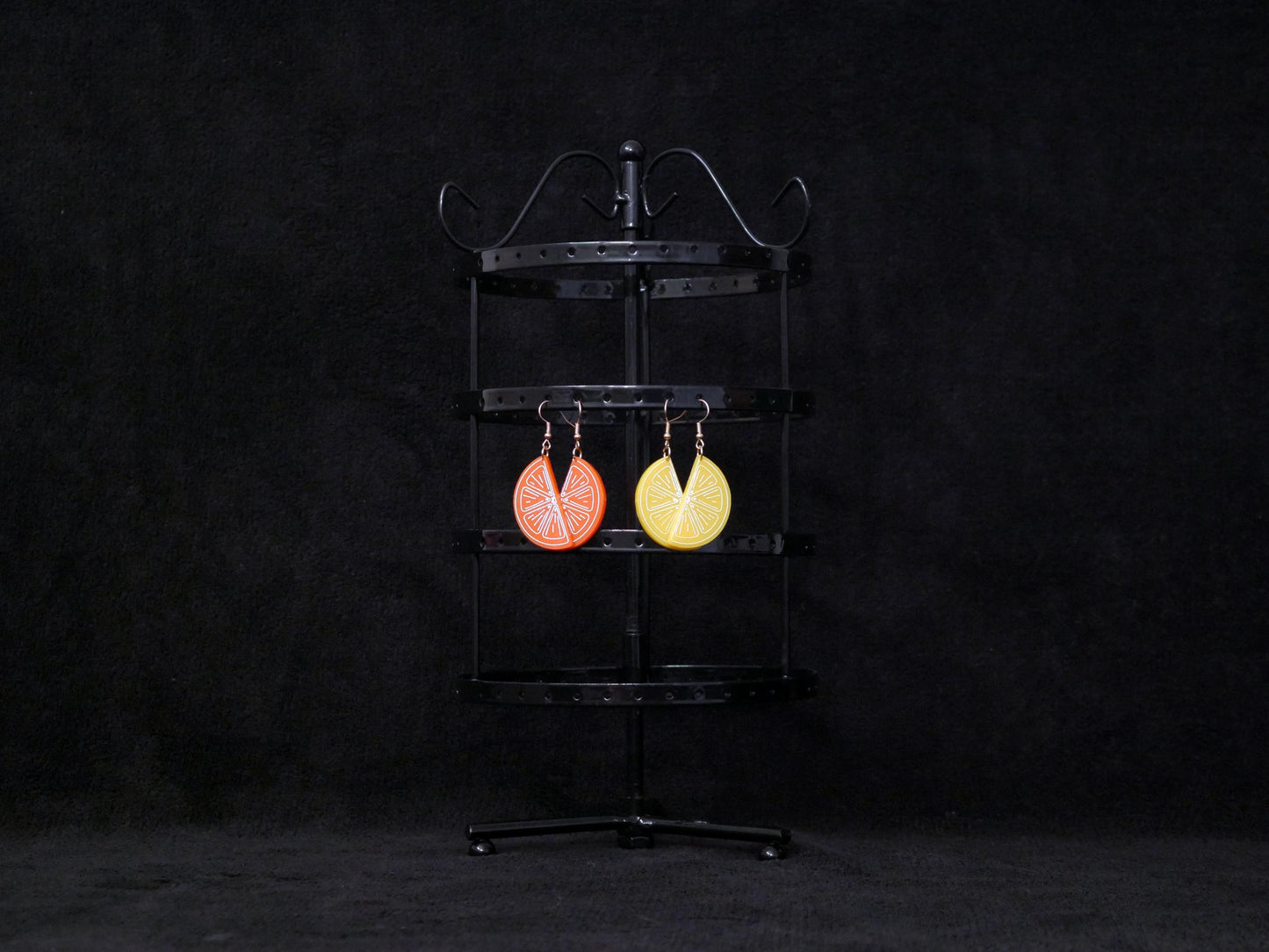 Lemon and Orange Slice Earrings, Cute Citrus Fruit Jewelry, Cute Summer Earrings