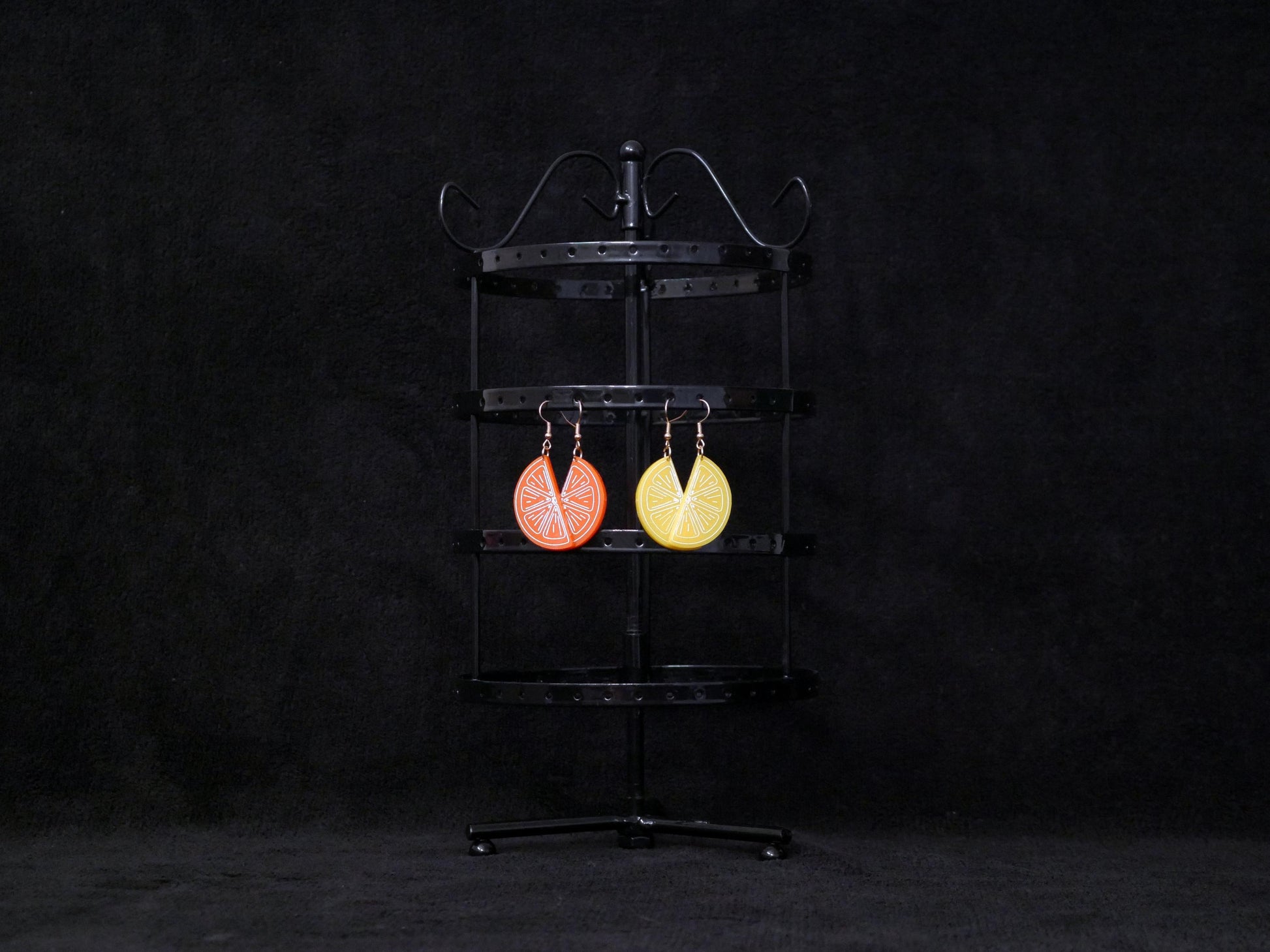 Lemon and Orange Slice Earrings, Cute Citrus Fruit Jewelry, Cute Summer Earrings