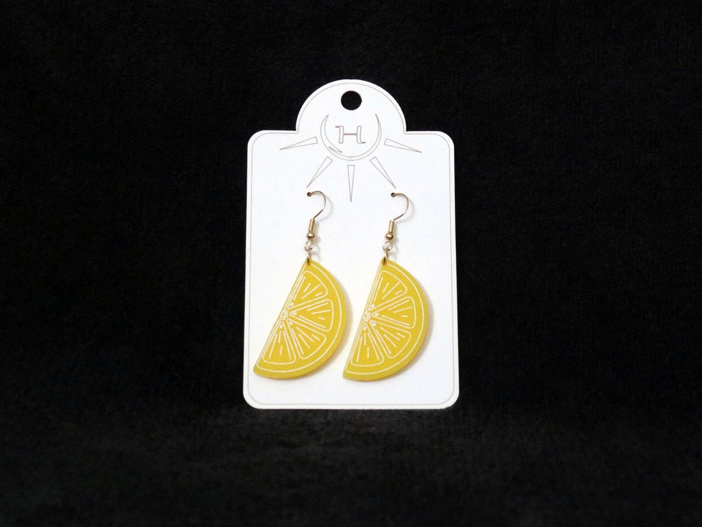 Lemon and Orange Slice Earrings, Cute Citrus Fruit Jewelry, Cute Summer Earrings