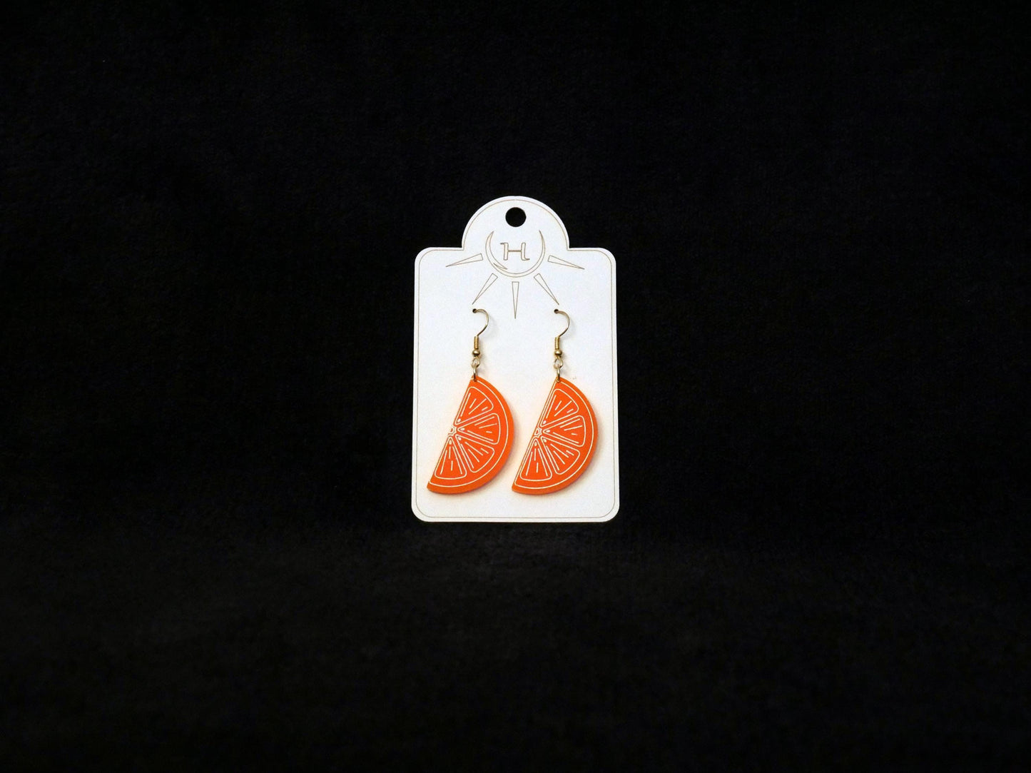 Lemon and Orange Slice Earrings, Cute Citrus Fruit Jewelry, Cute Summer Earrings