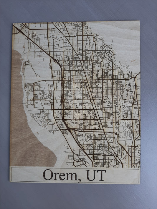 Map of Orem, Utah